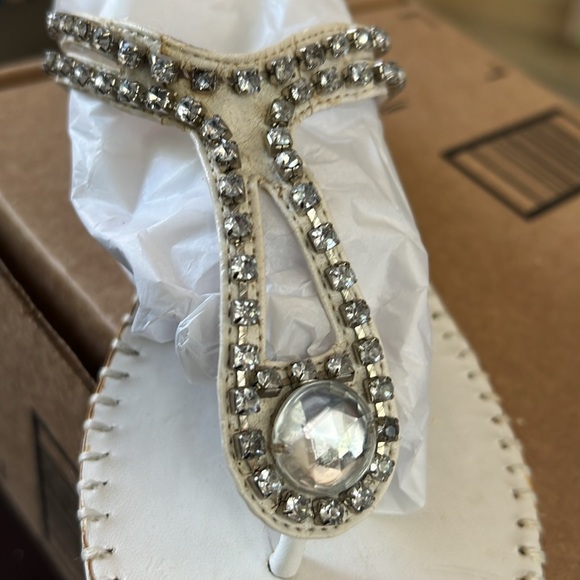 Steve Madden Women’s Rhinestone Thong Slip in Sandals Sz 7 1/2 - Picture 15 of 15